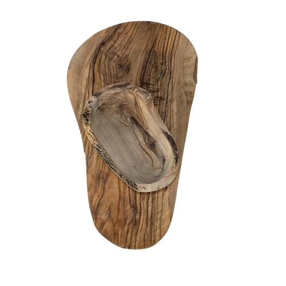 Unknown Other - Wood Cheese and Charcuterie Board with Dipping Bowl